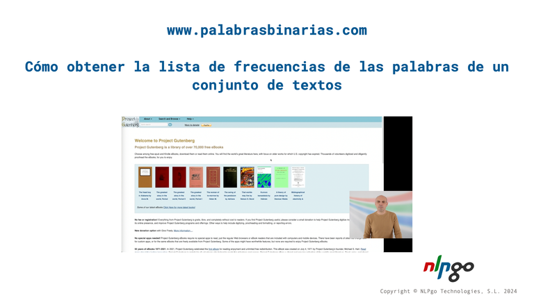 Cómo obtener la lista de frecuencias de las palabras de un conjunto de textos